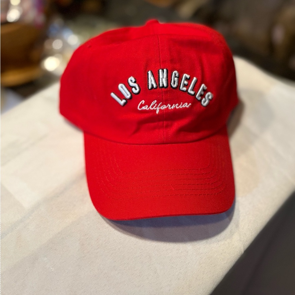 Red Los Angeles Baseball Cap
